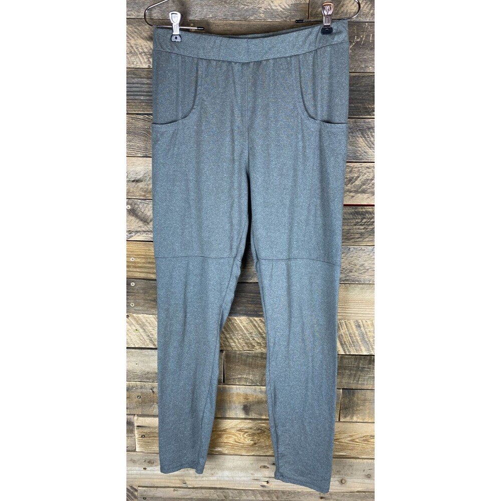 Ultra Flirt Women's Sz XL Gray Soft Stretchy Leggings With Pockets